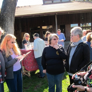 Enjoying wine tasting at Zaca Mesa