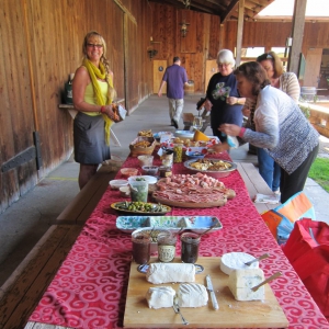 Lunch - Spread laid on by Wendy