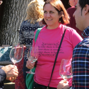 Shannon in a great T-shirt
