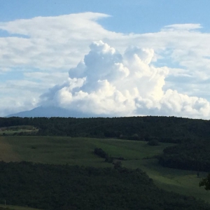 Thunderhead over Mt. Amiata