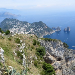 The Faraglioni from the summit of Monte Solare