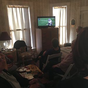watching the Super Bowl
