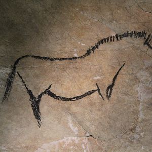 Replica of Niaux Cave Painting