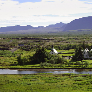 Pingvellir - Manor House And Church
