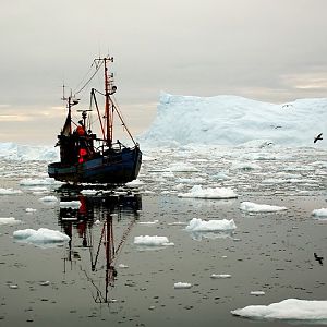 Ilulissat Ice Fjord, Fishing Boat