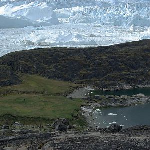 Sermermiut With The Ice Fjord Behind