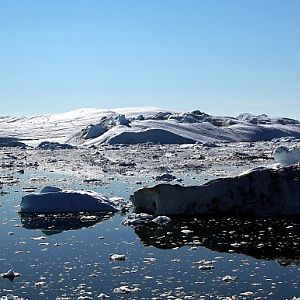 Ilulissat Ice Fjord, Near The Mouth As Seen From Sarfaq Ittak