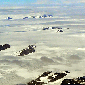 Flying Over The Greenland Ice Cap