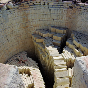 Traditional brick works, Nefta
