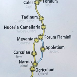 Map of Via Flaminia