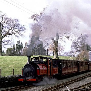 Prince approaching Minffordd