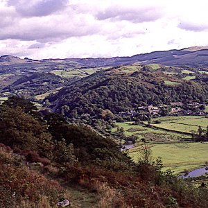 Maentwrog seen from the Ffestiniog Railway