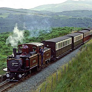 Merddin Emrys approaching Ddualt 1980/90s