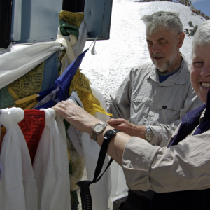 Eleanor and Michael at Kardung La Pass