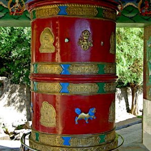 Prayer wheel, Alchi