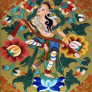 Decoration in the new Lakhang, Matho Gompa