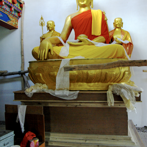 Statue of the present Buddha, Matho Gompa