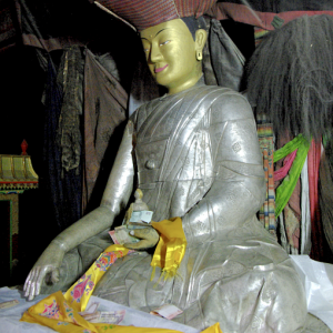 Statue of the founder of Hemis Gompa, Giyalwa Stagtsang Raspa