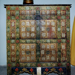 Old cupboard in the bedroom, Shey Village House