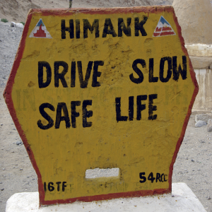 Ladakhi road sign