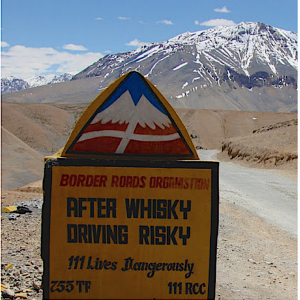Ladakhi road sign