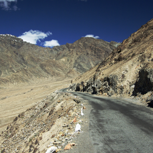Road  on the way to the Shyok valley