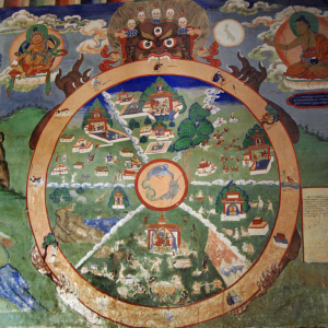 Wheel of Life, New Temple, Samtanling Gompa