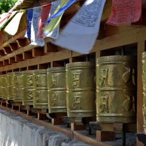 Prayer wheels, Alchi Choshkar