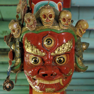 Festival mask, Museum, Likir Gompa