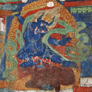 Wall painting, Chamba Llakhang, Basgo Gompa