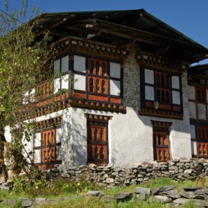 Bhutan - traditional house
