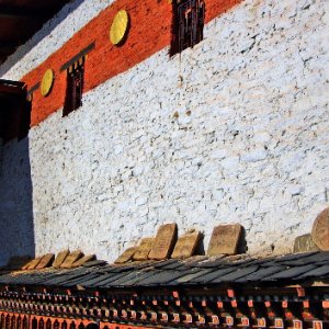 Prayer wheels,  Changangkha Lhakhang