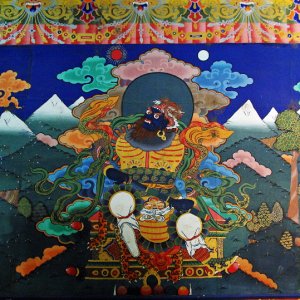 Protector god of the West, Paro Dzong