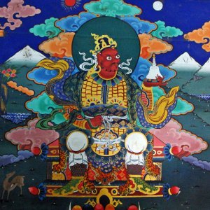 Protector god of the North, Paro Dzong