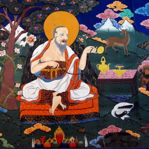 God of life, Paro Dzong, Bhutan