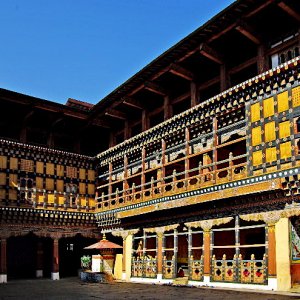 Paro Dzong - the monastic area