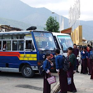 Thimphu bus station, Bhutan