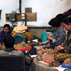 Jungshi handmade paper factory, Thimphu, Bhutan