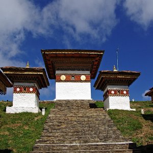 Chortans at Dochula Pass, Bhutan