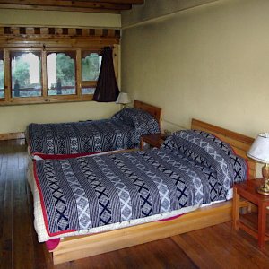 Bedroom, Dewachen Hotel, Phobjikha valley, Bhutan