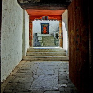 Entrance passage to Trongsa Dzong, Bhutan