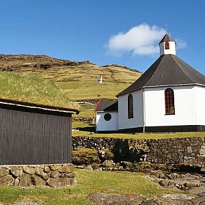 NS8 Haldarsvik Church And Drying Shed