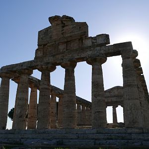 Corner view of the Temple of Athena