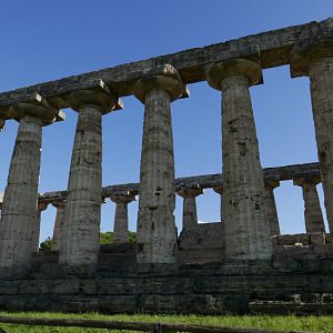 Side view of Temple of Athena