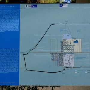Site map of Paestum- An UNESCO World Cultural Heritage site