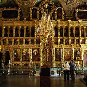Trinity St Sergius Monastery, St Sergius Church iconostasis