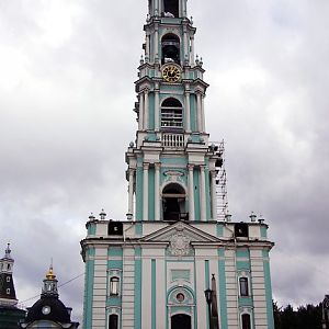 Trinity St Sergius Monastery, Belfry with the Chapel of Our Lady of Smolensk on the left