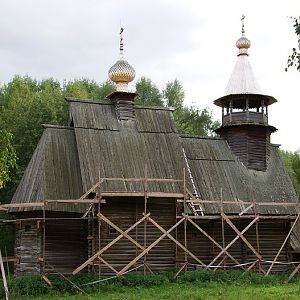 Kostroma, Museum of Wooden Architecture, winter church