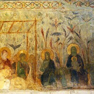 Vladimir, Cathedral of St Demetrius - C12th frescoes