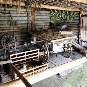 Suzdal Museum of Wooden Architecture and Everyday Life of Peasants - covered yard